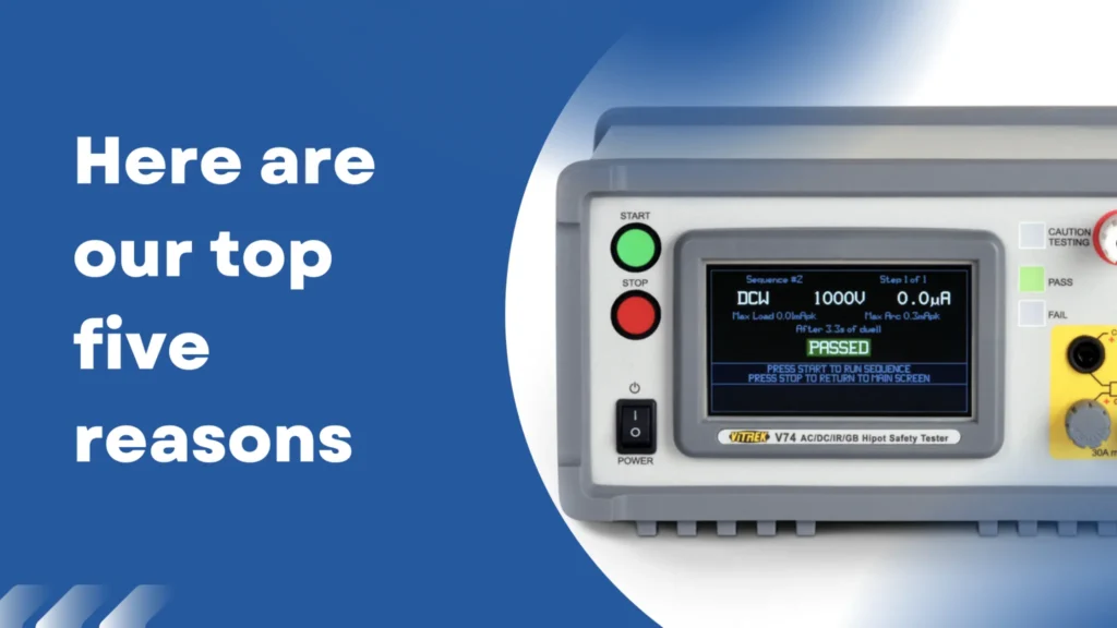 alt="Vitrek Hipot Testers used for electrical safety and insulation testing"